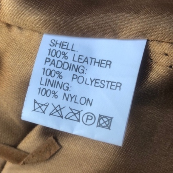 Genuine leather suede vest with feathers - Picture 5 of 6